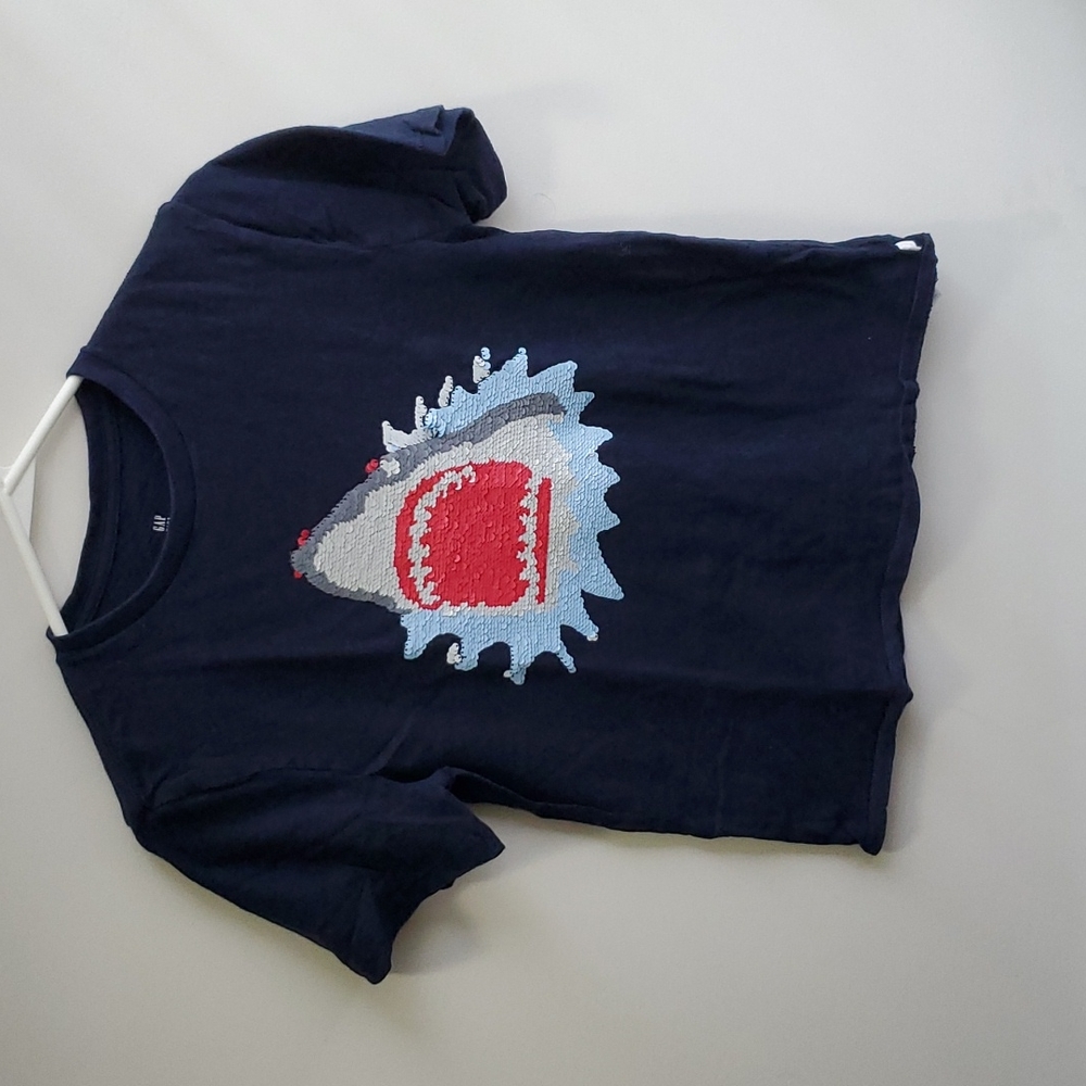 Gap Reversible Sequin shark Tee